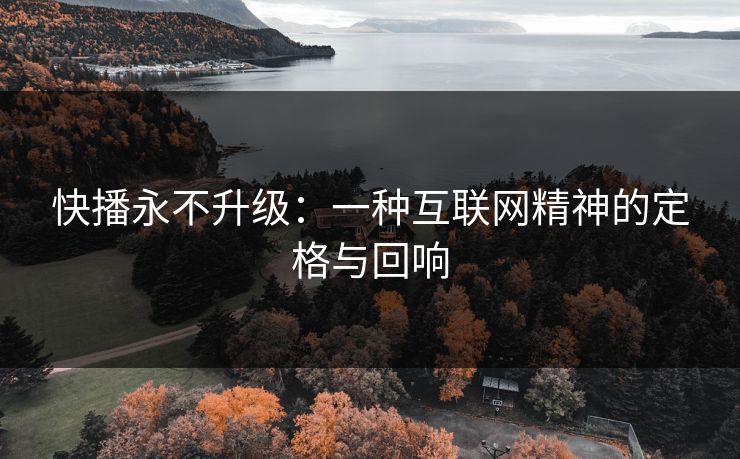 快播永不升级：一种互联网精神的定格与回响